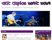 Tablet Screenshot of ericclaptonmusicnews.com